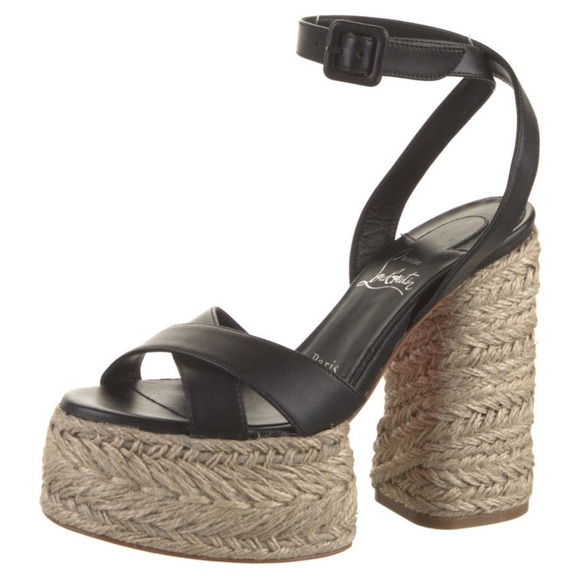 Christian Louboutin Leather Platform Sandals